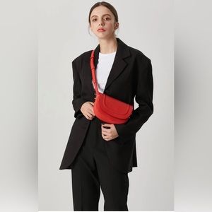 W concept laidbag Loni Small Embo Bag Red